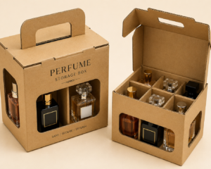 Perfume bottle multiple storage box